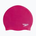 Cuffia Speedo Plain Moulded in silicone rosa elettrico 2