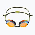 Occhialini da nuoto Speedo Vengeance Mirror per bambini nero/limone atomico/arancio oro 2