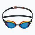 Occhialini da nuoto Speedo Fastskin Hyper Elite Mirror per bambini nero/salso/limone atomico/zaffiro 2