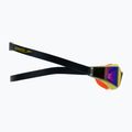Occhialini da nuoto Speedo Fastskin Hyper Elite Mirror per bambini nero/salso/limone atomico/zaffiro 3