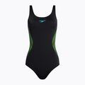 Speedo Placement Muscleback - costume intero da donna nero/tile/atomic lime