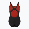 Speedo Hyperboom Placement Muscleback costume intero donna nero/rosso lava/sirena 2