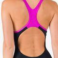 Costume intero Speedo Placement Laneback donna nero/rosa 9