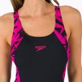 Costume intero Speedo Hyperboom Splice Muscleback donna nero/rosa/ecstatico 9