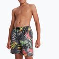 Speedo pantaloncini da bagno per bambini con palma 15" stampata, nero/verde/fluotangolo 2