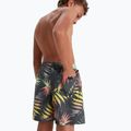 Speedo pantaloncini da bagno per bambini con palma 15" stampata, nero/verde/fluotangolo 3