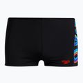 Speedo Digital Allover Panel pantaloncini da bagno per bambini scatterblk/lava red/neonabsinthe