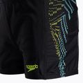 Speedo Plastisol Placement, costume da bagno per bambini nero/limone atomico/piastrella 3