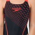 Speedo Medley Logo Medalist nero/rosso costume intero da bambino 7