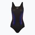 Speedo Placement Recordbreaker costume intero da donna nero/blu/neonorchidea