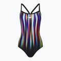 Speedo Placement Digi Turnback costume da bagno intero donna bellissimo blu/blk/lt adriatic