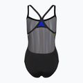 Speedo Placement Digi Turnback costume da bagno intero donna bellissimo blu/blk/lt adriatic 2
