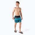 Speedo Placement Leisure 16" pantaloncini da bagno da uomo nero/lapis blue/mecurial blue 2