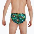 Slip da bagno Speedo Escape jungle nero/benzina scuro per uomo 4