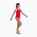 Costume intero Speedo ECO Endurance+ Medalist rosso per bambini 9