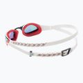 Occhialini da nuoto Speedo Fastskin Pure Focus Mirror bianco/rosso fenice/antracite USA 4