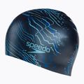 Speedo Long Hair Printed swim cap true navy/blue flame/light adriatic 2