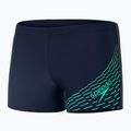 Pantaloncini da bagno Speedo Medley Logo da uomo, colore blu/verde finto 4