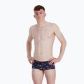Speedo Kaleidoscope V Club Training Allover Brief boxer da bagno uomo nero/blu fiamma 5