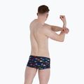 Speedo Kaleidoscope V Club Training Allover Brief boxer da bagno uomo nero/blu fiamma 6