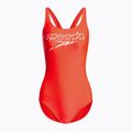 Costume intero Speedo donna Logo Deep U-Back siren red/white