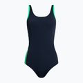 Speedo Boom Logo Splice Muscleback costume intero donna true navy/fake green