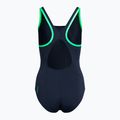 Speedo Boom Logo Splice Muscleback costume intero donna true navy/fake green 2