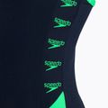 Speedo Boom Logo Splice Muscleback costume intero donna true navy/fake green 4