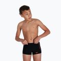 Speedo Plastisol Placement, costume da bagno per bambini nero/papaya punch/blu flame 5