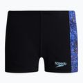 Speedo Digital Allover Panel - costume da bagno per bambini nero/marino