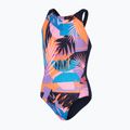 Costume intero Speedo Allover Pulseback bambino true navy/siren red/lilac 5