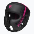 Casco da boxe RDX F6 Kara Head Guard rosa 2