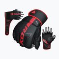 Guanti RDX Grappling F6 rosso opaco 7