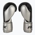 RDX L2 Mark Pro Sparring Boxing Gloves Hook & Loop argento 4