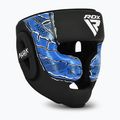 Casco da boxe RDX New Aura F17 Head black/blue