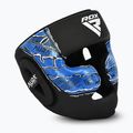 Casco da boxe RDX New Aura F17 Head black/blue 2