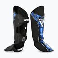 Parastinchi e protezioni per il piede RDX Instep New Aura F17 Shin black/blue 2