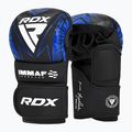Guantoni da grappling RDX IMMAF Approved Shooted Grappling blue