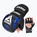 Guantoni da grappling RDX IMMAF Approved Shooted Grappling blue 2