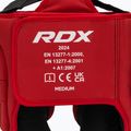 Casco da boxe RDX Head Guard Aura Plus T-17 rosso 5