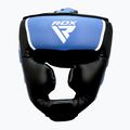 Casco da boxe RDX Head Guard Aura Plus T-17 blu