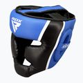 Casco da boxe RDX Head Guard Aura Plus T-17 blu 4