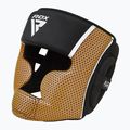 RDX Head Guard Aura Plus T-17 casco da boxe dorato 2