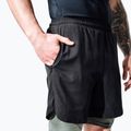 Pantaloncini da allenamento RDX T16 black/grey 5