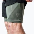 Pantaloncini da allenamento RDX T16 black/grey 7