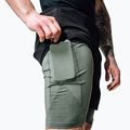Pantaloncini da allenamento RDX T16 black/grey 9