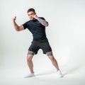 Pantaloncini da allenamento RDX T16 black/grey 12