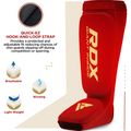 RDX Hosiery Protezioni per tibia e piede in schiuma per collo del piede rosso/bianco 2