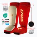 RDX Hosiery Protezioni per tibia e piede in schiuma per collo del piede rosso/bianco 4