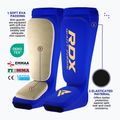 RDX Hosiery Shin Instep Foam blu/bianco protezioni per tibia e piede 4